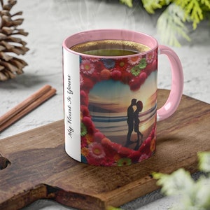 My Heart Is Yours-mok, koffiemokken voor hem en haar, valentijnsdagmok, echtgenoot-vrouwmokken, mok vriend vriendin, mok liefdeshart, mok liefdeshart, liefdesmokken