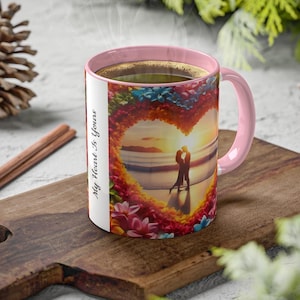 My Heart Is Yours-mok, koffiemokken voor hem en haar, valentijnsdagmok, echtgenoot-vrouwmokken, mok vriend vriendin, mok liefdeshart, mok liefdeshart, liefdesmokken