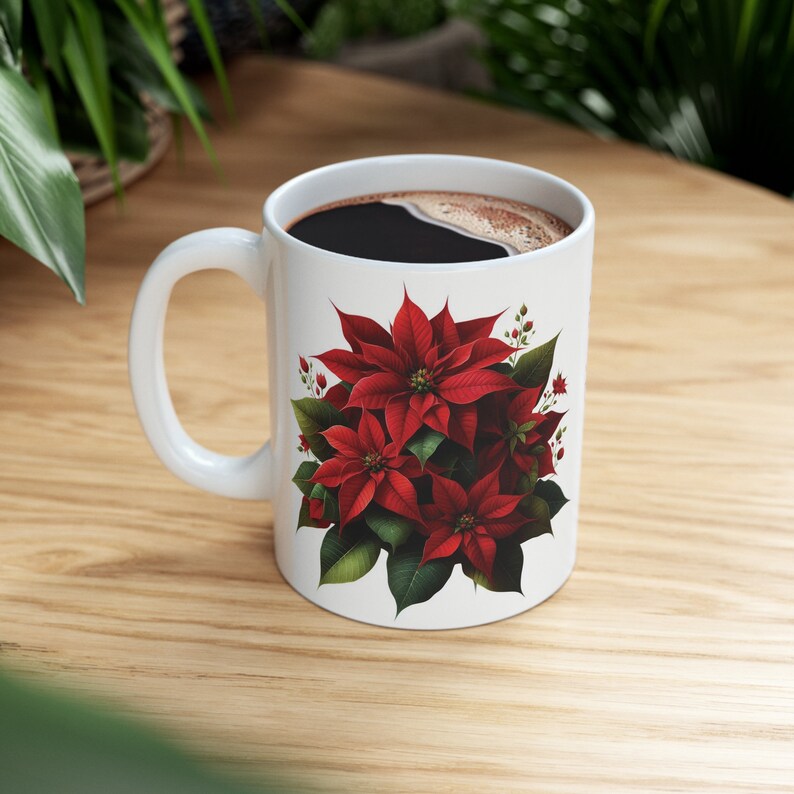 December Red Poinsettia Flower of the Holy Night Birth Etsy
