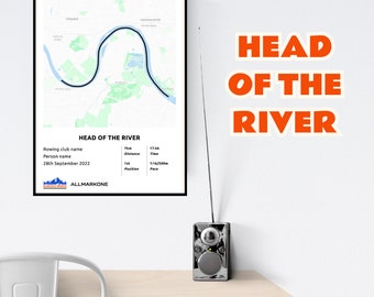 Personalisiertes Head of the River Poster - KOSTENLOSER Versand