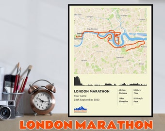 Personalisiertes London-Marathon-Poster – KOSTENLOSER Versand