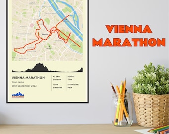 Personalisiertes Wien-Marathon-Poster – KOSTENLOSER Versand