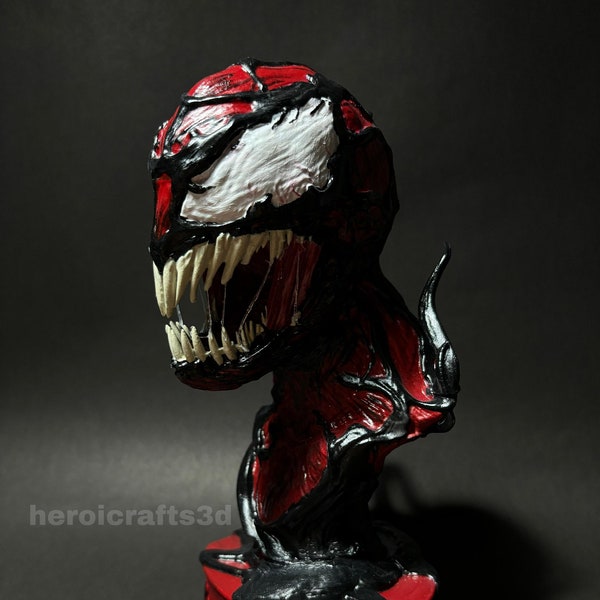 Venom Carnage, statue de collection, statue de personnage de bande dessinée, cadeau pour fan de Marvel, figurine Spider-Man méchant, décoration d'intérieur unique