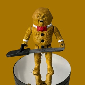 Gingerdead Man Figure, Halloween Decor, Spooky Decor, Creepy Figurine, Horror Collectible, Gothic Decoration, Unique Gift