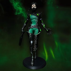 Viper, the Venomous Queen of the Valorant Game , Handmade 3D Printed Viper Statue, Viper Figure,Unique Home Decor, Gift for Tech Enthusiasts