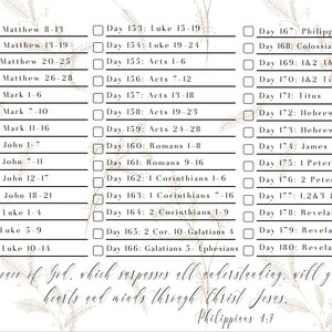 Bible Reading Plan - Etsy