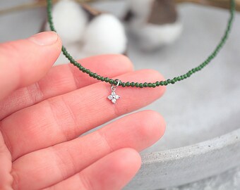 Green crystals choker