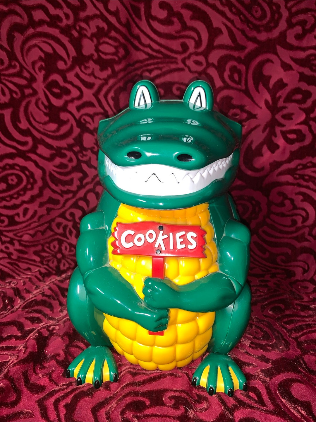 Vintage Talking Alligator Cookie Jar - Etsy