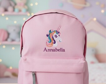 Personalised Kids Backpack, Custom Toddler School Bag, Embroidered Preschool Rucksack, First Day of School Gift, Kindergarten Nursery Bag