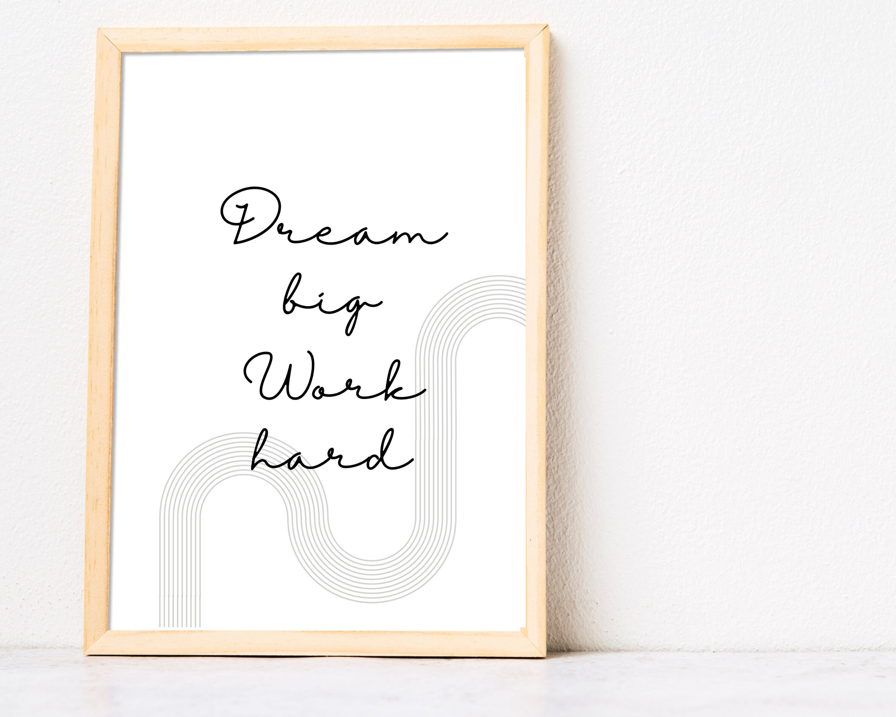 Inspirational Quote Wall Art Print, Motivational Home Decor, Digital ...