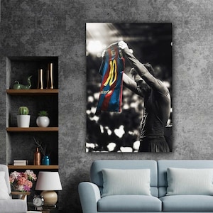 Póster de Messi, Barça, Arte mural de Messi, Messi, Póster del Barça, Barcelona, Impresión de Barcelona, FC Barcelona, Póster de Barcelona, Arte mural en lienzo de Messi