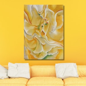 O'Keeffe Flower Prints, Georgia O'Keeffe Canvas, OKeeffe Art Print,Georgia OKeeffe Print,O'Keeffe Flower Wall Art, Gift,Ready To Hang Canvas