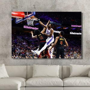 Joel Embiid Canvas Jarrett Allen Canvas Wall Art Picture Print Modern Family bedroom Decor Posterssquare Poster Philadelphia 76ers Poster