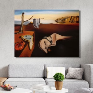 Salvador Dali Canvas Print 1931 The Persistence of Memory WALL ART Oil Print Reproduction Modern Artwork Abstract Canvas Wall Art Decoration
