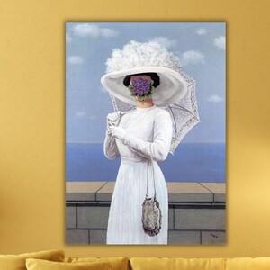 René Magritte La Grande Guerre Ready To Hang Canvas Print Art, Rene Magritte The Great War Wall Art, Living room Decor Canvas Print,Rene Art