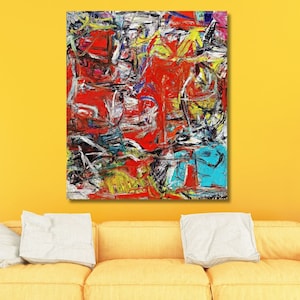 Willem de Kooning Canvas Wall Art Famous Artist Print Willem de Kooning Villa Borghese Wall Art Canvas  Gallery Wall Home Kooning Decor Art