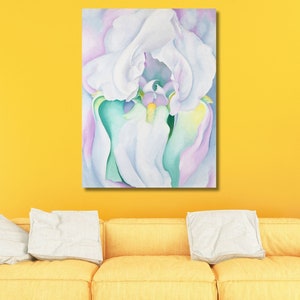 Georgia O'Keeffe Light of IRIS 1924 Canvas,O'Keeffe Flower Prints,OKeeffe Art Print,Georgia OKeeffe Print,O'Keeffe Flower Gift,Ready To Hang