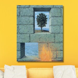 Rene Magritte Canvas Wall Arts Rene Magritte Wall Art Rene Magritte Print Canvas Rene Magrite Print Magritte Exhibition Ready To Hang Canvas