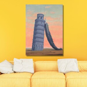 Souvenir de Voyage van Rene Magritte Canvas Rene Magritte Print Rene Magritte Wall Art Rene Magritte Exhibition Art moderne hedendaagse kunst aan de muur
