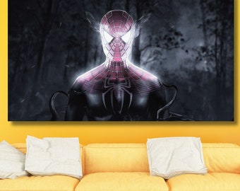 Spider-Man Print, The Spider-Verse Wall Art Poster, Spider-Man Art, Across The Spider-Verse Poster, Spider-Man Wall Hanging, Kids Room Decor