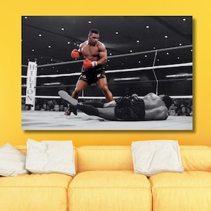 Mike Tyson Canvas Wall Art, Boxing Canvas Wall Art, Home Decor,Gym Wall Decor,Extra Large Wall Art ,Gym Canvas Poster, Ready To Hang Canvas
