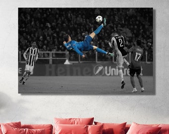 Legend Bicycle Kick Cristiano Ronaldo Canvas,Quote Wall Art,Cristiano Ronaldo Wall Art,Cristiano Ronaldo Prints,Cristiano Ronaldo Poster,CR7
