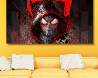 Spider-Man Poster,The Spider-Verse Wall Art , Spider-Man Art, Across The Spider-Verse Poster, Spider-Man Canvas Wall Hanging,Kids Room Decor