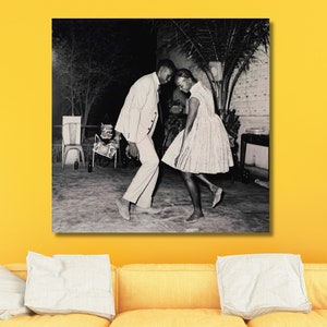 Malick Sidibe Wall Art Canvas,Iconic Christmas Eve Canvas,Photographer Art Gallery,Iconic Christmas Eve Poster Wall Art Canvas,Ready To Hang