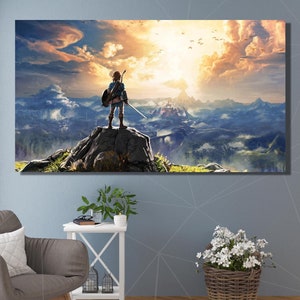 Legende von Zelda Poster,Legende von Zelda Druck,Legende von Zelda Leinwand Wandkunst,Legende von Zelda Leinwand,Legende von Zelda Wandkunst,fertig zum Aufhängen