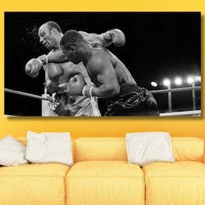 Mike Tyson Wall Art, Boxing Canvas Wall Art, Home Decor, Gym Wall Decor, Extra Large Wall Art, Gym Canvas Poster, Ready To Hang Canvas, Gift