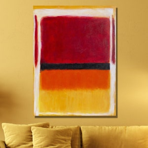 Mark Rothko Print,Original Abstract Art, Mark Rothko Wall Art, Mark Rothko Canvas, Large Abstract Painting,Modern Painting,Ready To Hang Art