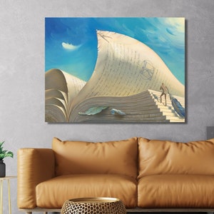 Affiche de Vladimir Kush, oeuvre d'art mural sur toile, affiche, reproduction sur toile, décoration d'intérieur, peinture de Vladimir Kush, peinture surréaliste, art moderne, prêt à accrocher