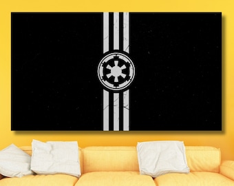 Star Wars Print Empire Poster, Star Wars Landscape, Starwars Canvas Wall Art, Star Wars Poster Art,Star Wars Wall Decor,Ready to Hang Canvas