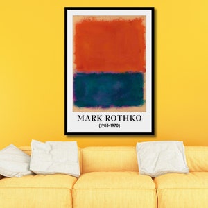 Mark Rothko Wall Art, Mark Rothko Print, Mark Rothko Wall Art, Original Abstract Art, Large Abstract Painting,Modern Painting,Ready To Hang