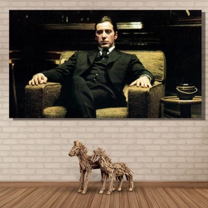 Tony Montana Scarface Poster, Tony Montana Wall Art,Scarface Wall Art,Tony Montana Poster,Scarface Print,Mafia Canvas Wall Art,Ready To Hang