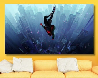Spider-Man Across The Spider-Verse Wall Art Poster/ Spider-Man Across The Spider-Verse Poster, Miguel O'Hara Wall Hanging, Kids Room Decor