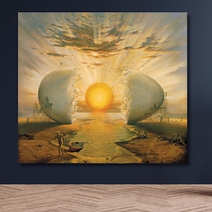 Toile d'art murale encadrée Vladimir Kush, affiche, reproduction sur toile, décoration d'intérieur, peinture Vladimir Kush, peinture surréaliste, art moderne, prêt à accrocher