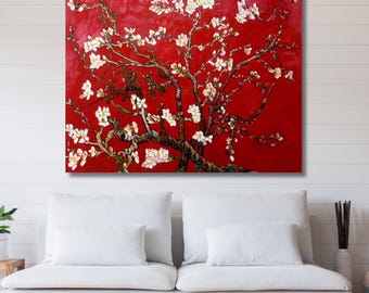 Pintura al óleo de Vincent Van Gogh "Almendro en flor", lista para colgar, arte mural moderno, póster de Vincent Van Gogh, arte de la galería Gogh, decoración del hogar