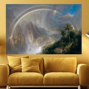 Frederic Edwin Church Rainy Season in the Tropics Ready To Hang Canvas Print Art,Frederic Edwin Church Canvas Art,Church Artwork Vintage Art
