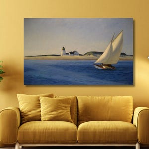 The Long Leg by Edward Hopper Canvas Print, Edward Hopper Canvas Museum Painting Art, Modern Poster Art,Hopper Wall Art,Ready to Hang Canvas