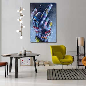 Middle Finger Poster, Middle Finger Graffiti Poster, Graffiti Print Art, Middle Finger Graffiti Poster, Graffiti Wall Art, Graffiti Poster