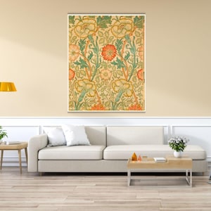 William Morris Wall Art, Exhibition Poster, Printable Wall Art, Morris Pattern, Digital Arts, Art Print for Home, Wall Decor, Canvas, Poster