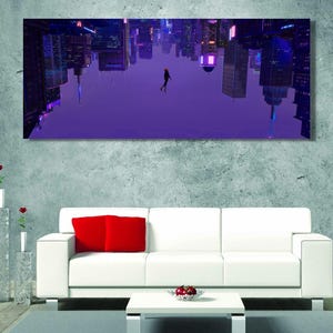 Spider-Man Poster, Across The Spider-Verse Canvas, Spider-Man Across The Spider-Verse Poster Art, Kids Room Decor Art, Ready To Hang Canvas