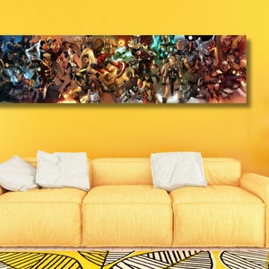 Avengers All Characters Wall Art, Avengers Poster, Avengers Canvas Print, Gift For Kids,Avengers Canvas,Avengers Characters Superheroes Gift