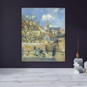 The Park in Charrettes Pontoise 1878 by Camille Pissarro Canvas WALL ART, Vintage Canvas Art, Exhibition Poster Art, Print, Modern Wall Art