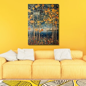 Gustav Klimt Art, Klimt Exhibition Poster, Gustav Klimt Canvas Art, Gustav Klimt Painting, Flower Garden, Flower Market, Klimt Museum Poster