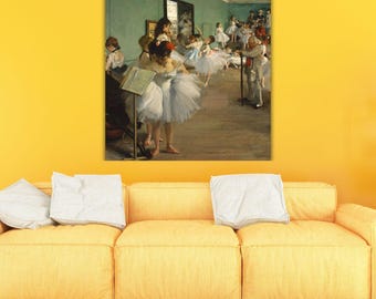 Dancing Examination, 1874 by Edgar Degas Canvas Ready to Hang, Edgar Degas Famous Paintings Collection, Elegant Wall Art, Edgar Degas Canvas