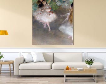 Four Ballerinas Behind the Stage 1898 by Edgar Degas Canvas Wall