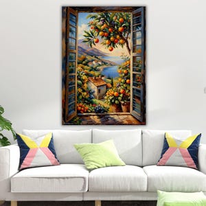 Henri Matisse Style Open Window Ready To Hang Art, Henri Matisse The Open Window Wall Art,Matisse Art,Matisse Painting, Abstract Artwork
