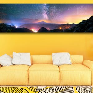 Magischer Himmel Kunst und glasierte Formeln Spirituelle Landschaft Wand Kunst Himmlischer Himmel Druck Magisches Weihnachtsplakat Landschaftsplakat Spirituelle Kunst